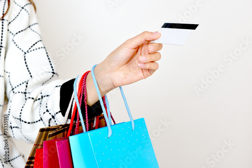 Hand bag and bank CARDS