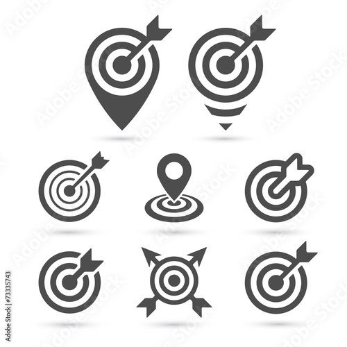 Trendy Target icon for business and interface