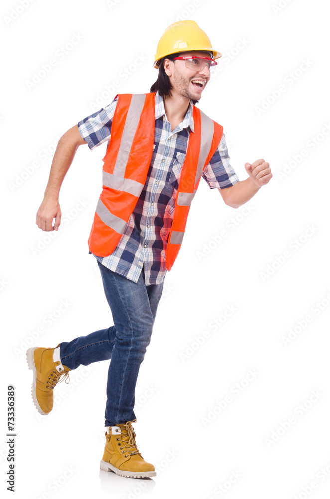 Industrial worker isolated on the white background Industrial worker isolated on the white background
