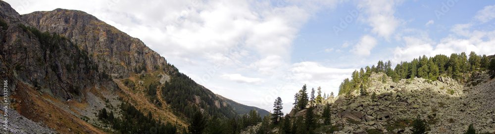 Mountain landscape panorama Rila