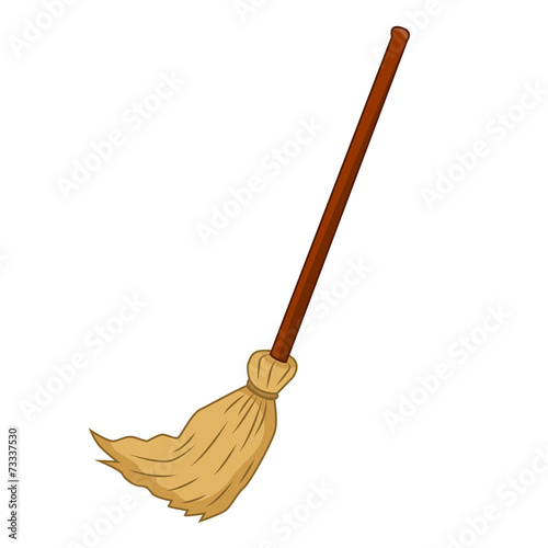 broom isolated illustration