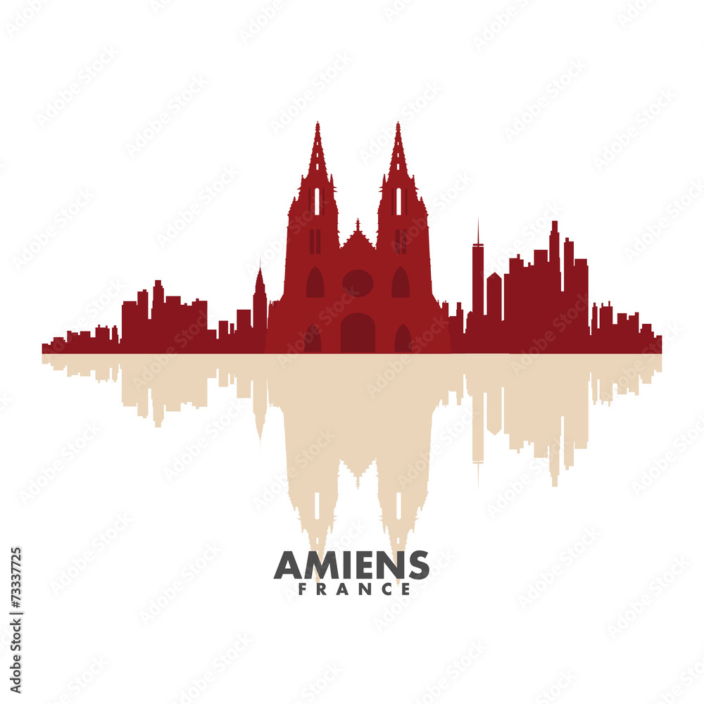 Vector silhouettes of the city
