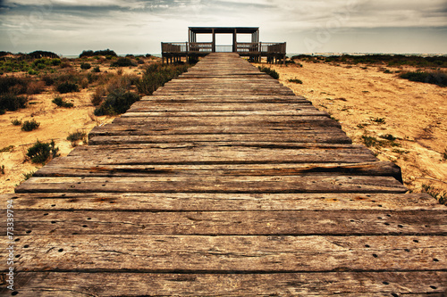 Beach at Cadiz bay photo