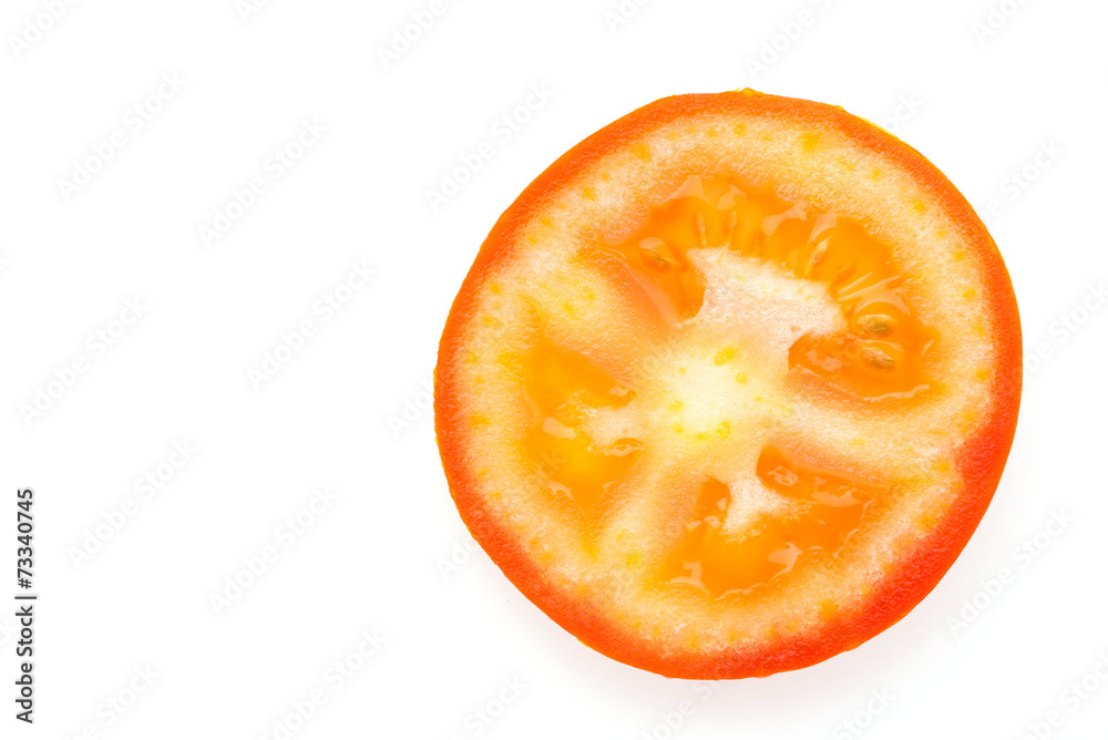 Tomato isolated on white