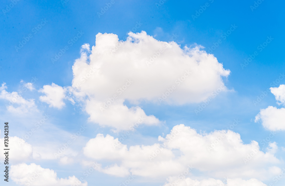 Fototapeta premium Blue sky clouds background