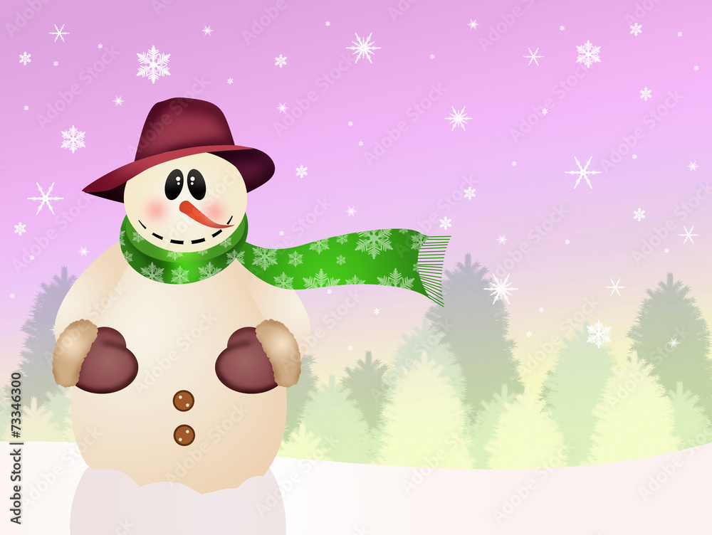 Fototapeta premium snowman