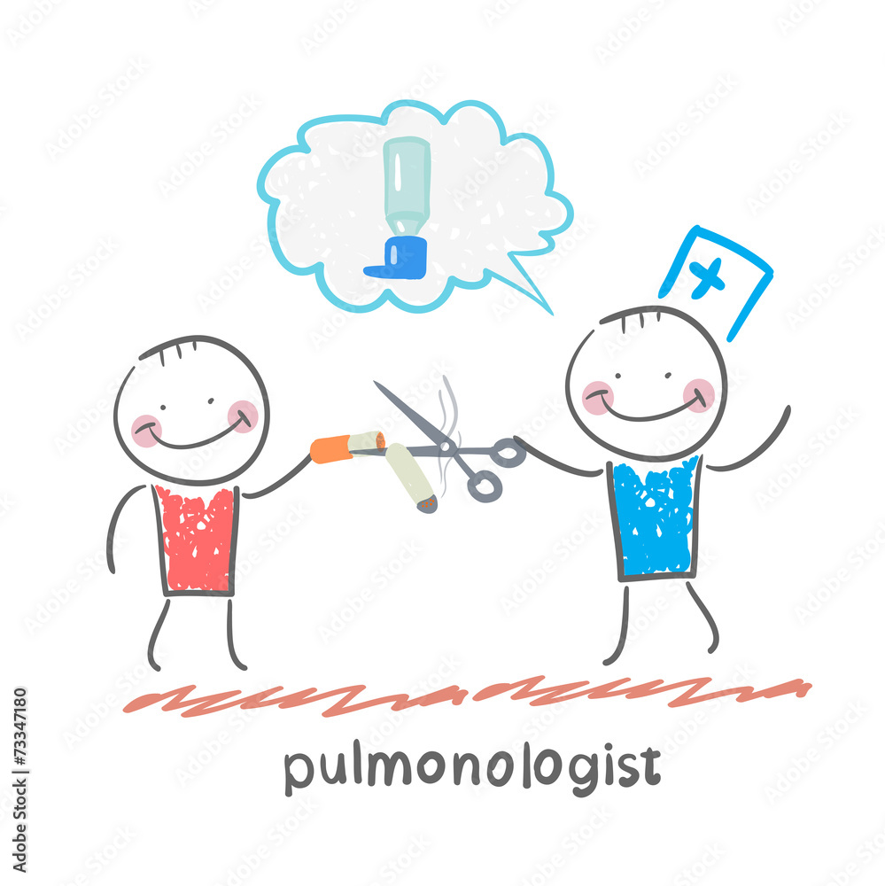 pulmonologist scissor cigarette patient pulmonologist scissor cigarette patient