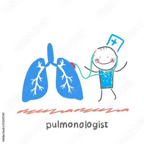 pulmonologist listens body lungs