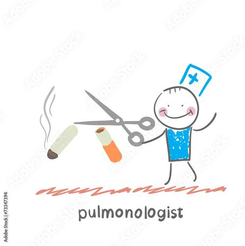 pulmonologist scissor cigarette