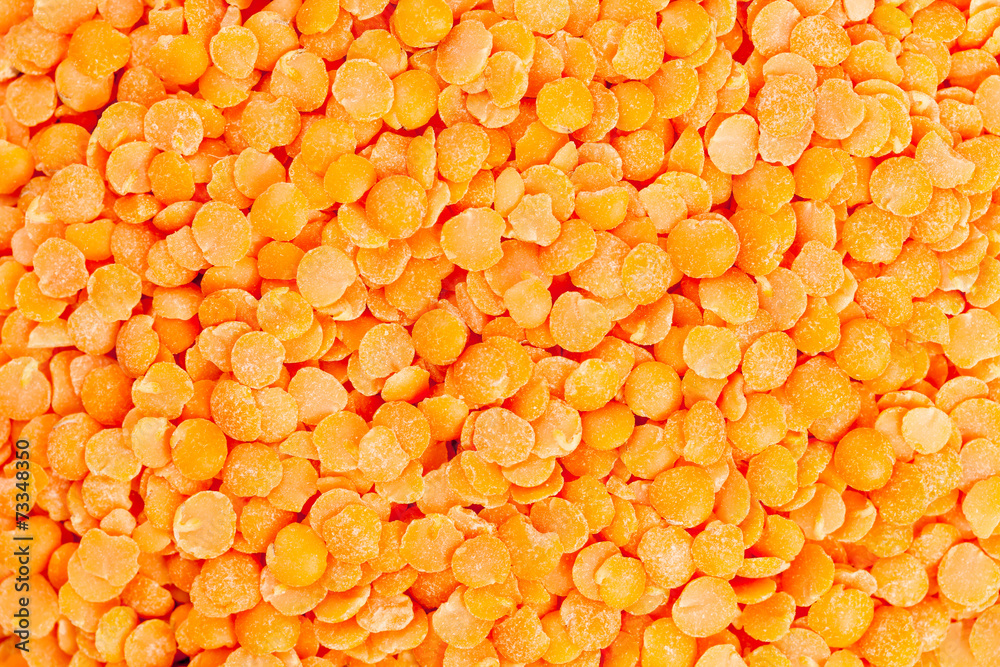 Red lentils background