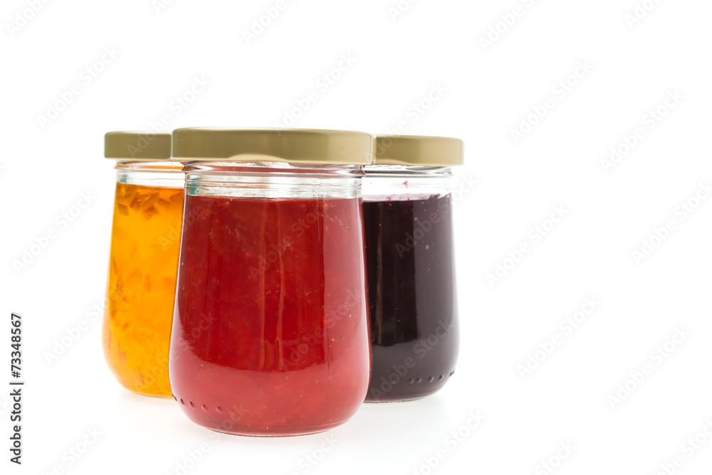 Jam Jar isolated on white background Jam Jar isolated on white background