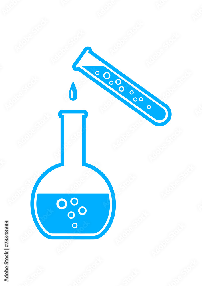 Laboratory glass icon on white background Laboratory glass icon on white background