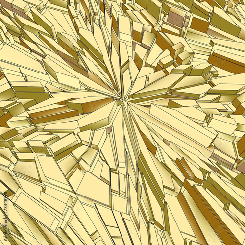 Abstract light brown background of polygons.