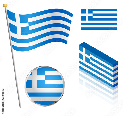 Greek Flag Set