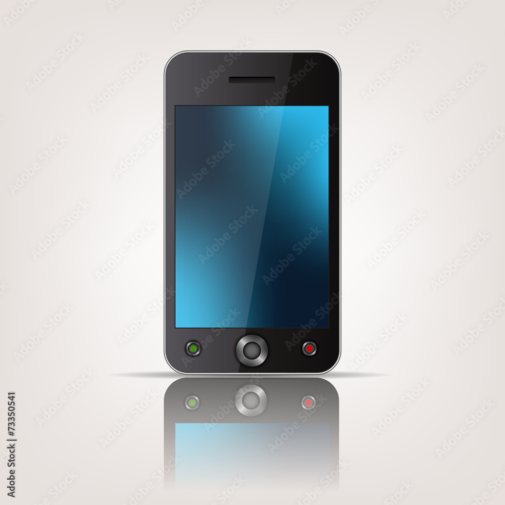 Touchscreen mobile smartphone template Touchscreen mobile smartphone template