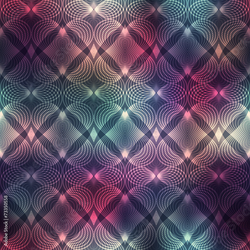 Geometric heatrs on blur background. photo