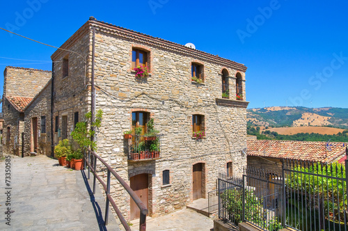 Alleyway. Guardia Perticara. Basilicata. Italy. photo