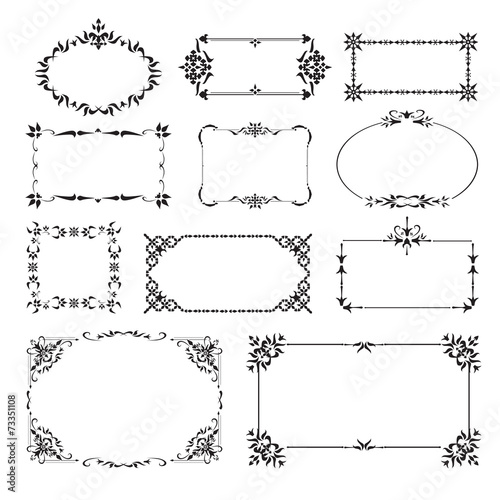 Ornamental design corners set