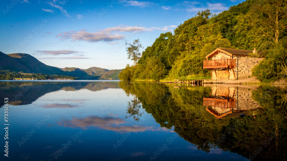 Fototapeta premium The Old Boathouse at Ullswater, Cumbria, England