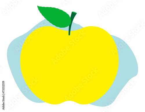 Bright Yellow Apple