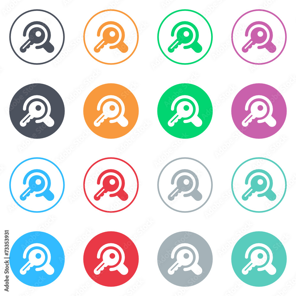 Vector flat iButtons Vector flat iButtons