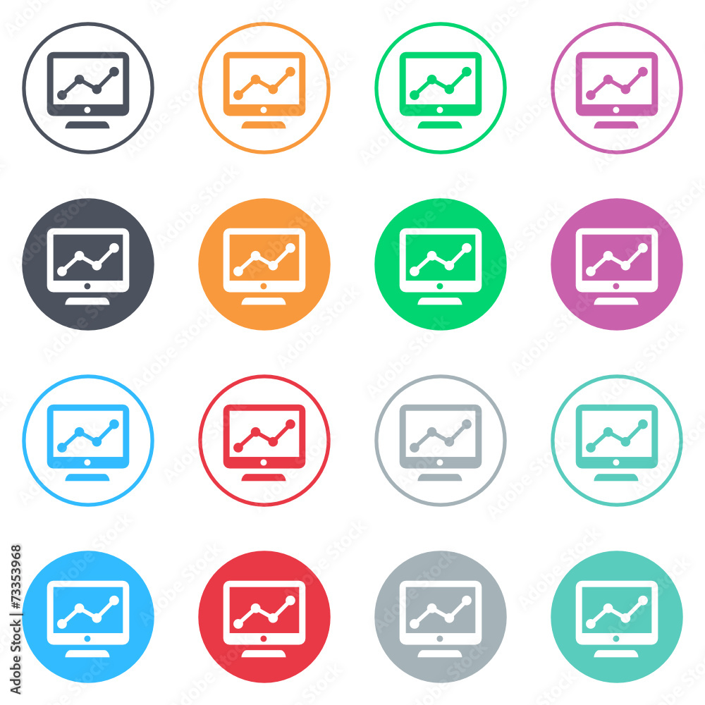 Vector flat iButtons Vector flat iButtons