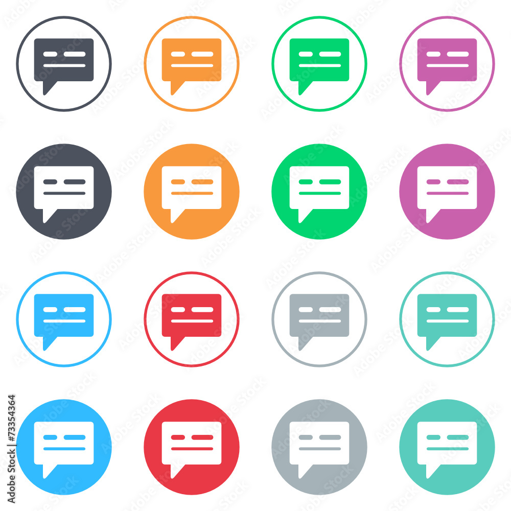 Vector flat iButtons Vector flat iButtons
