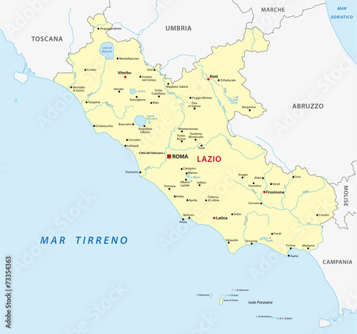 lazio map
