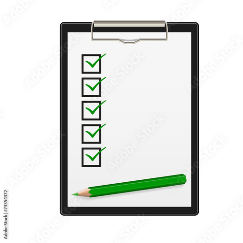 Clipboard, checked