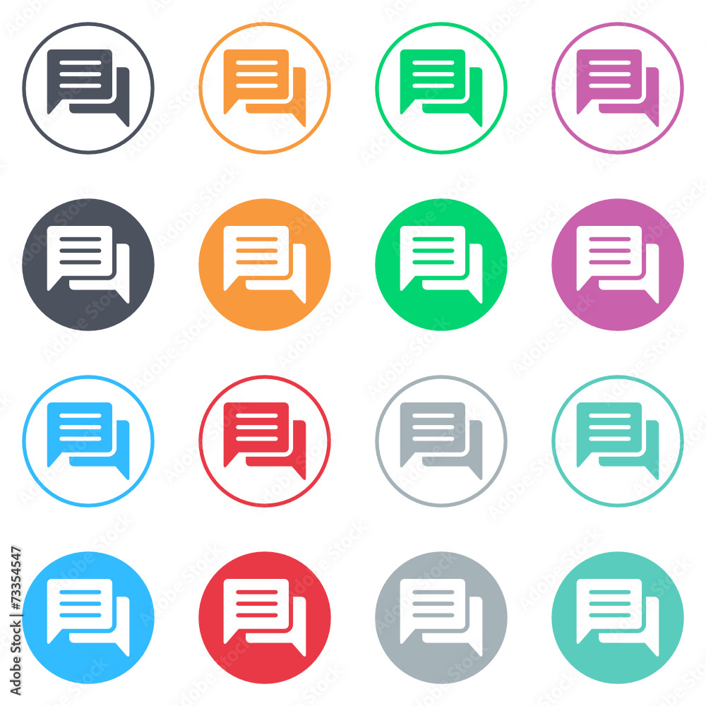 Vector flat iButtons Vector flat iButtons