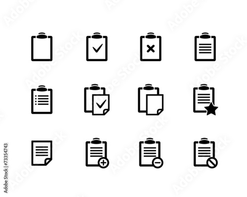 Clipboard icons