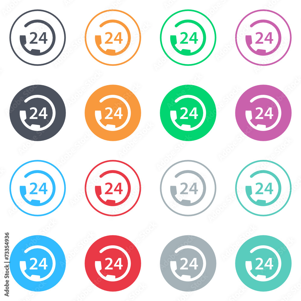 Vector flat iButtons Vector flat iButtons