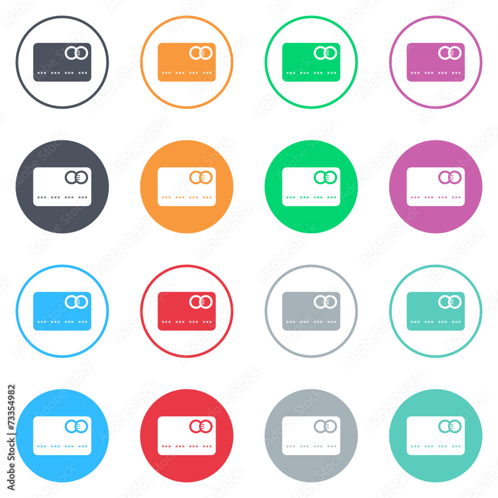 Vector flat iButtons