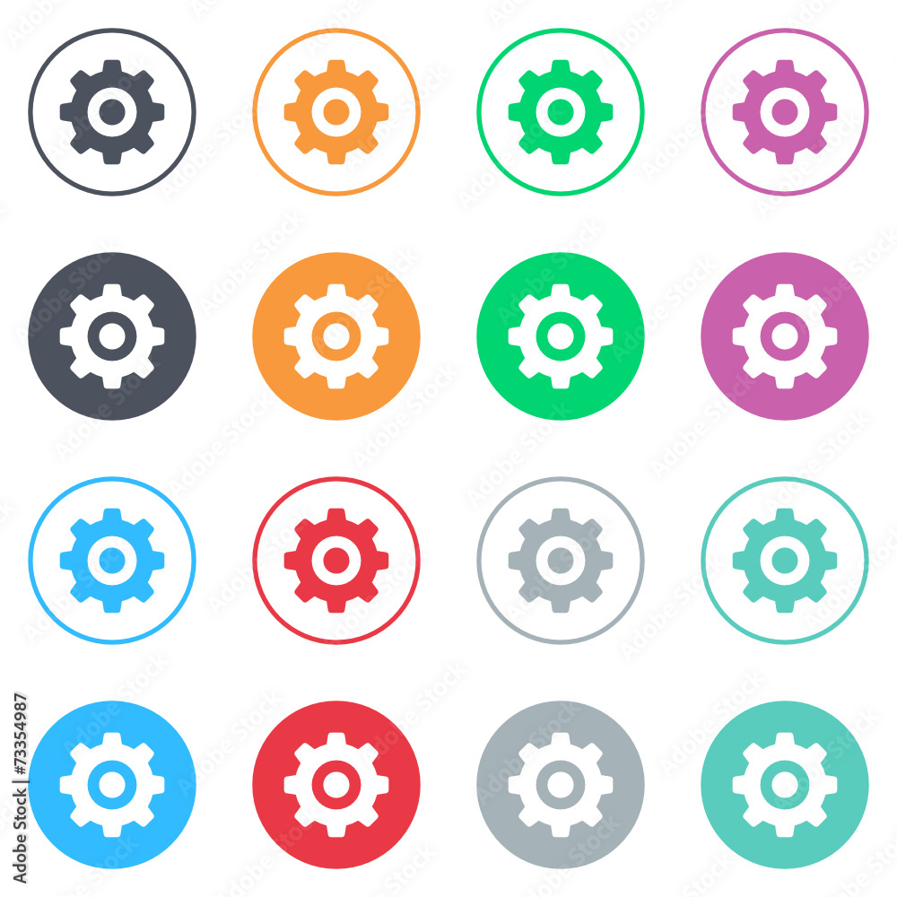 Vector flat iButtons Vector flat iButtons