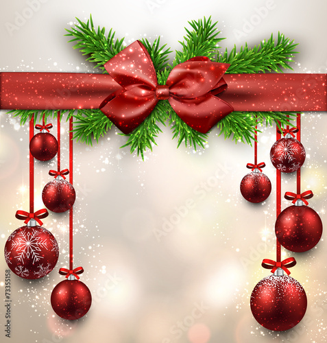Sale background with christmas balls.