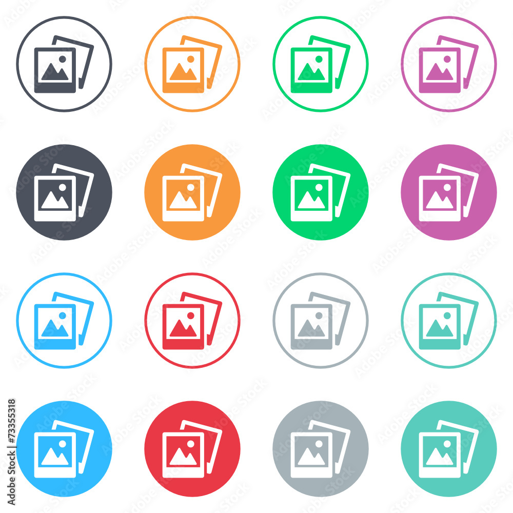 Vector flat iButtons