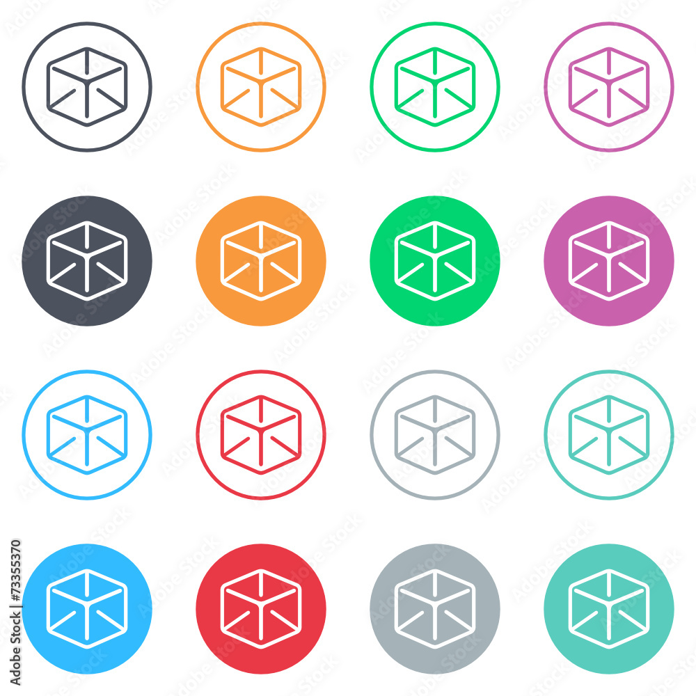 Vector flat iButtons Vector flat iButtons