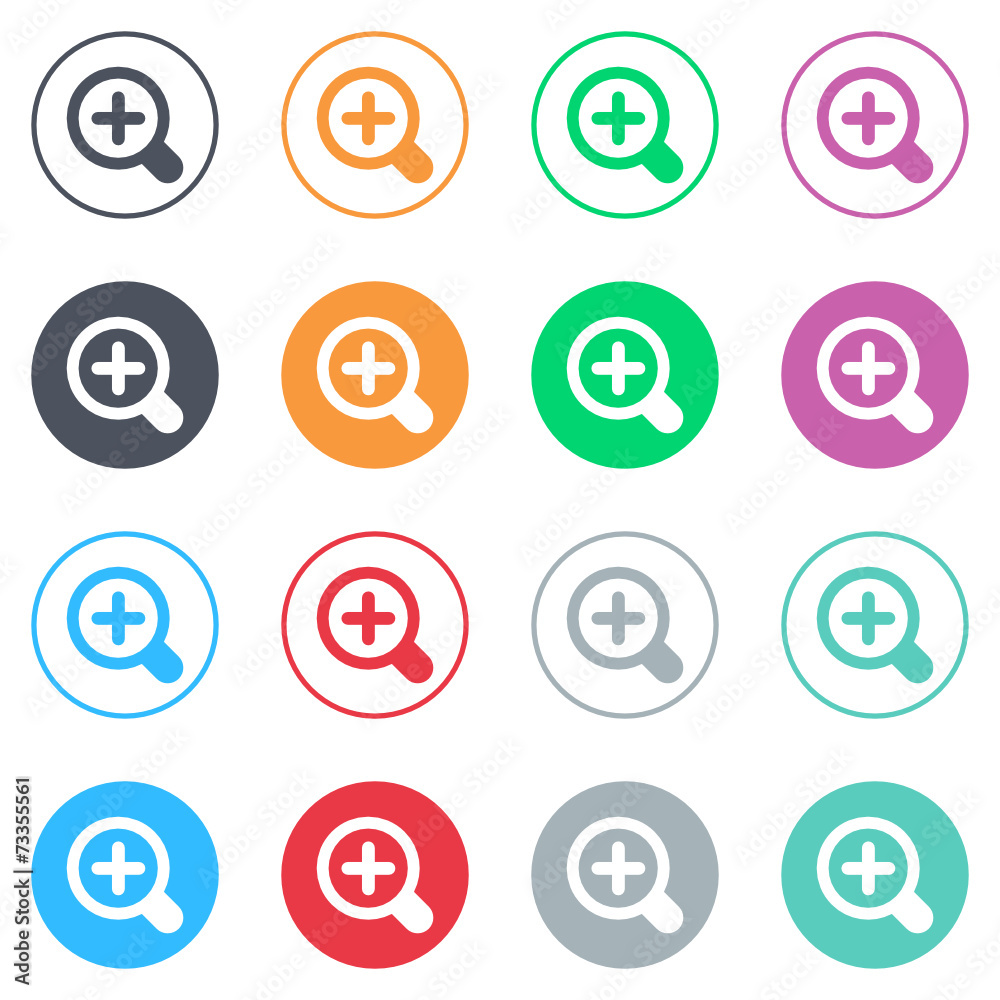 Vector flat iButtons Vector flat iButtons