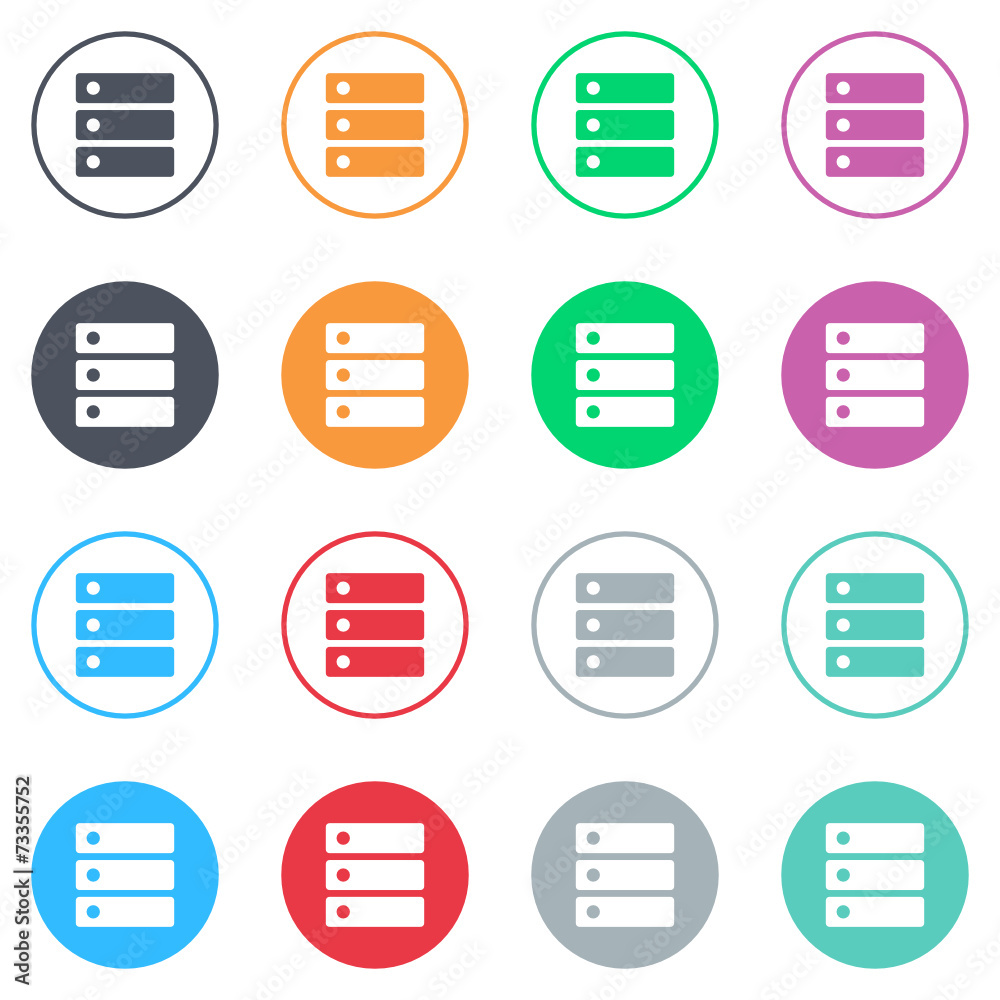 Vector flat iButtons Vector flat iButtons