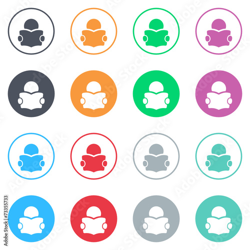 Vector flat iButtons