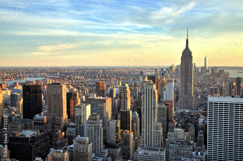 New York City Midtown with Empire State Building at Sunset © romanslavik.com