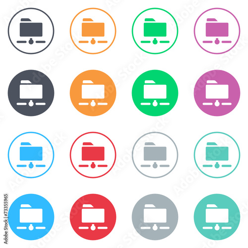 Vector flat iButtons