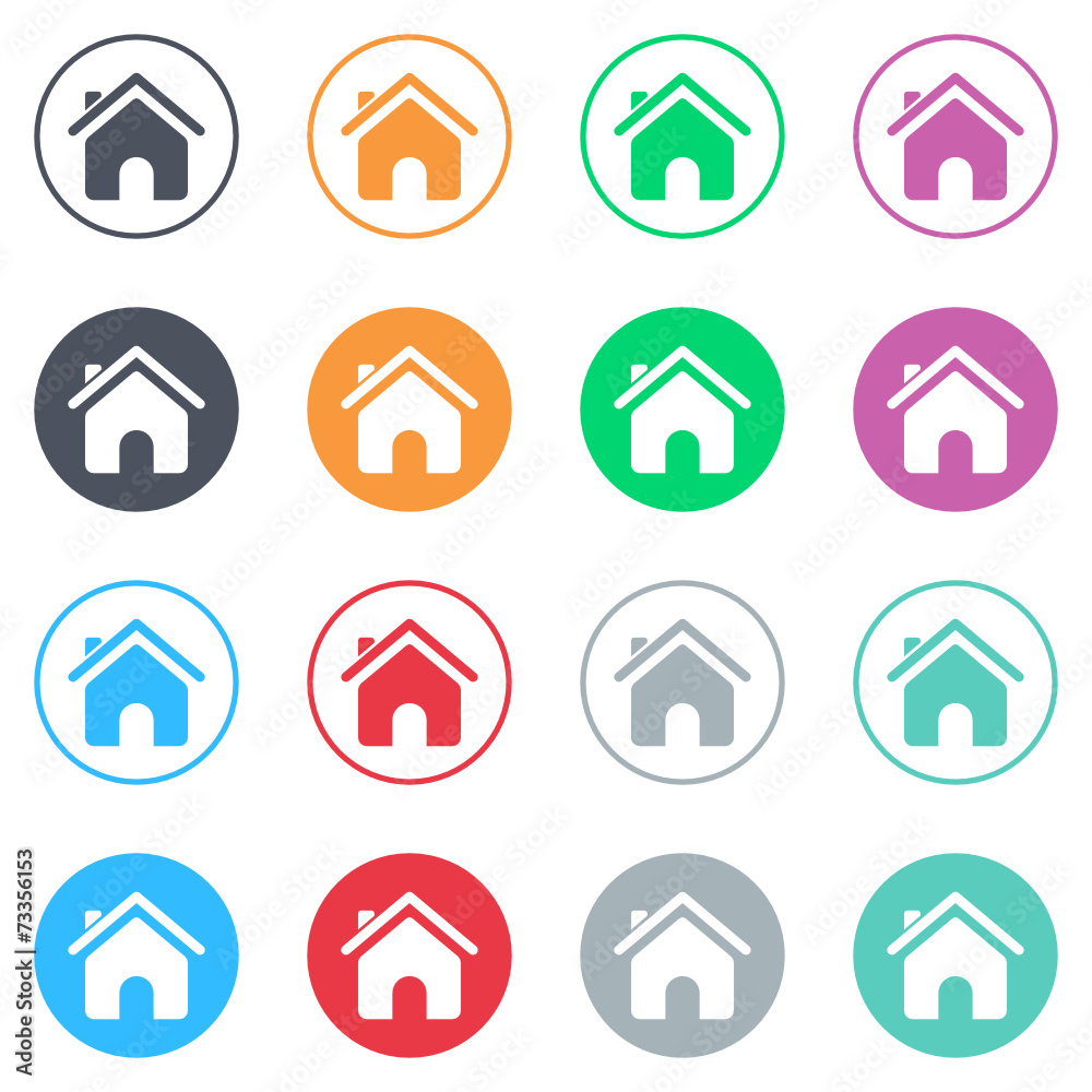 Vector flat iButtons Vector flat iButtons