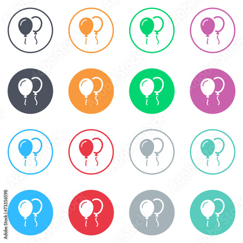 Vector flat iButtons