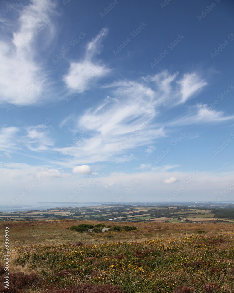 Du Ménez-Hom: vue sur la rade de Brest.