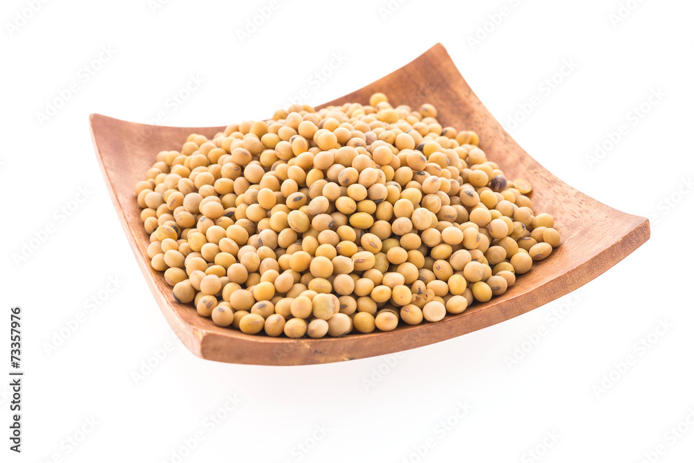 Soybean isolated on white background Soybean isolated on white background