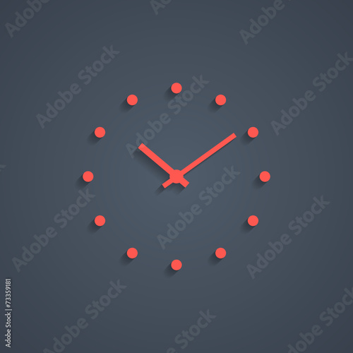 red simple watches with shadow