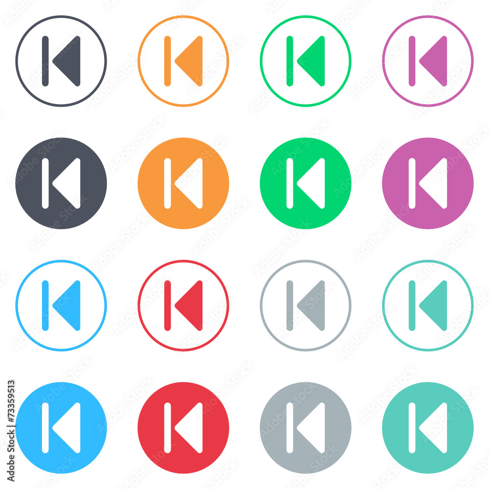 Vector flat iButtons Vector flat iButtons