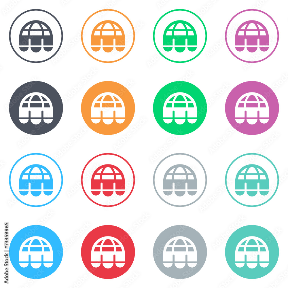 Vector flat iButtons