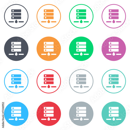 Vector flat iButtons
